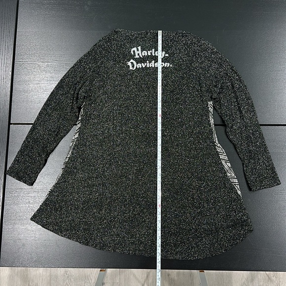 Harley-Davidson Women's Knit Chevron Panel Long Sleeve Cardigan - S/M - Picture 12 of 12